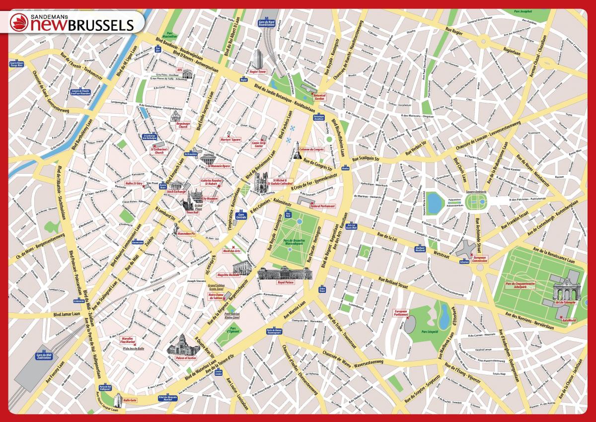 خريطة بروكسل الخريطة السياحية
