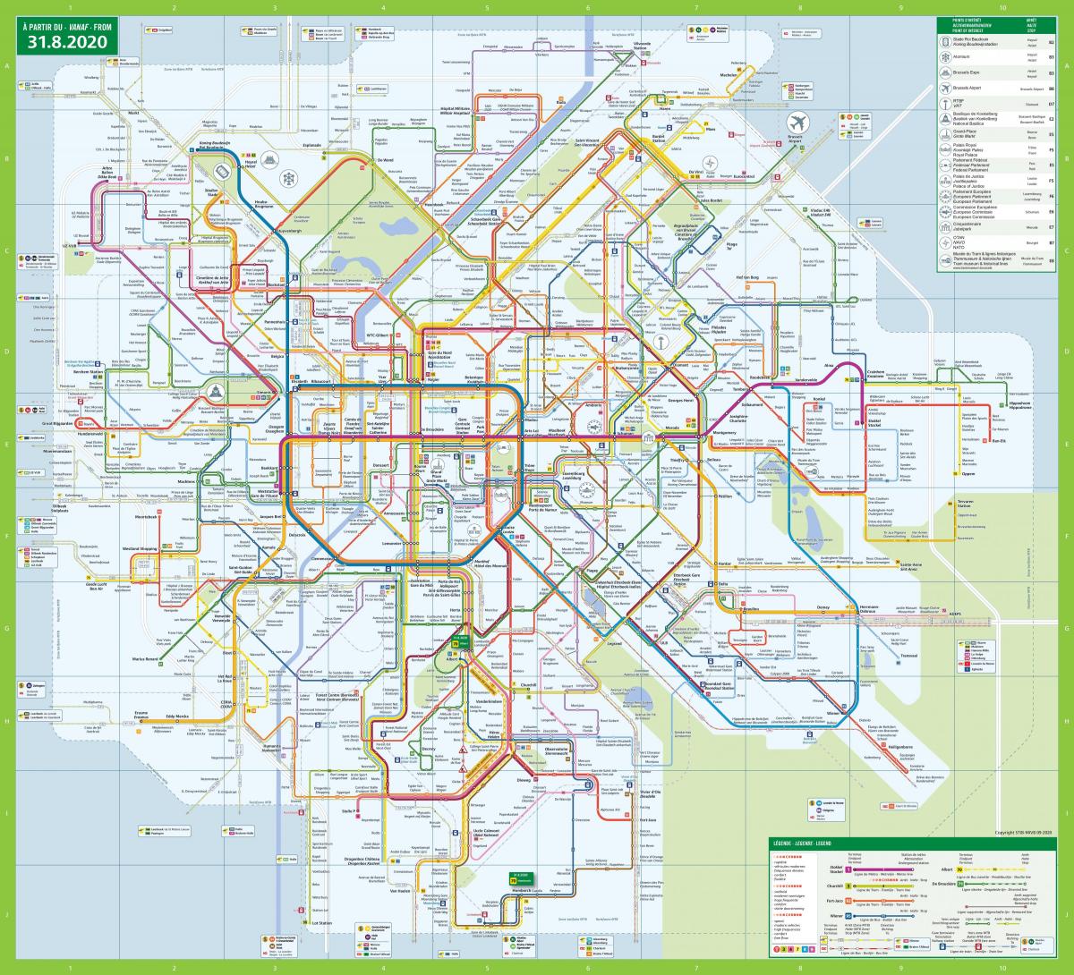 بروكسل خريطة النقل