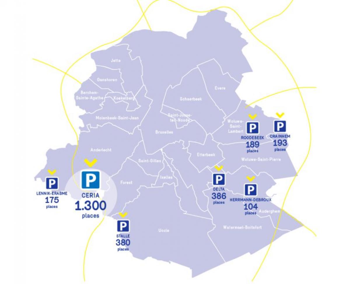 خريطة pf بروكسل للسيارات