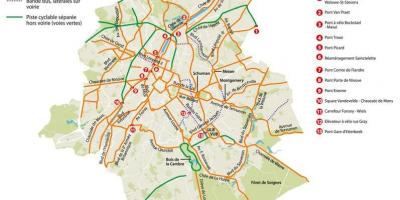 خريطة بروكسل الدراجة