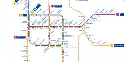 بروكسل خريطة المترو