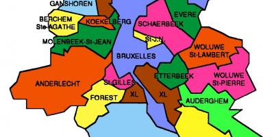 خريطة منطقة بروكسل