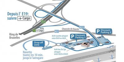 خريطة مطار بروكسل للسيارات